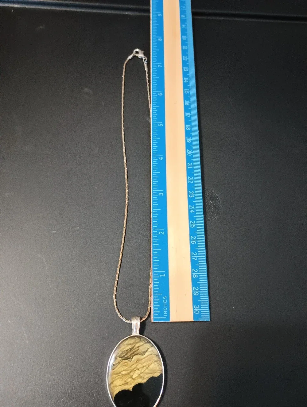 Vintage Kenneth Cole Oval Pendant On Chain